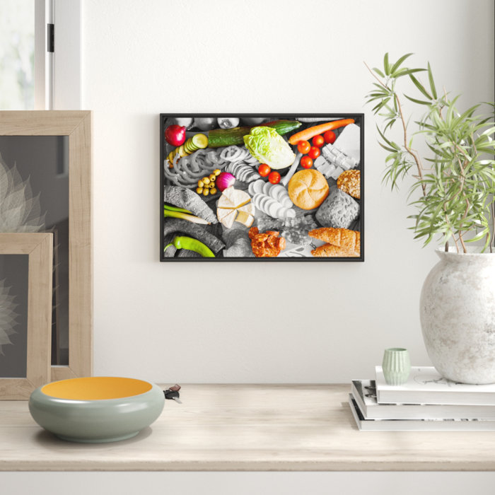 East Urban Home Gerahmtes Wandbild Frühstücksplatte mit Gemüse | Wayfair.de